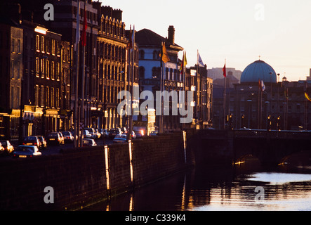 Dublino, Co Dublin, Irlanda, Fiume Liffey Foto Stock