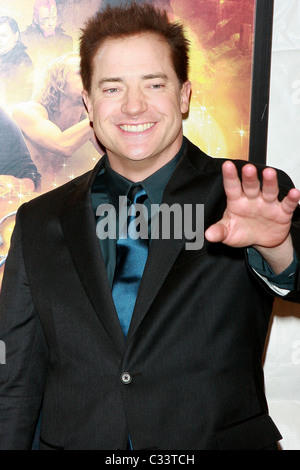 Brendan Fraser New York Premiere di 'Inkheart" a AMC Loews Lincoln Square - Arrivi New York City, Stati Uniti d'America - 15.01.09 PNP/ Foto Stock