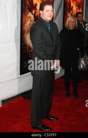 Brendan Fraser New York Premiere di 'Inkheart" a AMC Loews Lincoln Square - Arrivi New York City, Stati Uniti d'America - 15.01.09 PNP/ Foto Stock