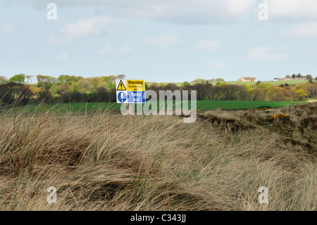 I dettagli delle dune di sabbia in corrispondenza a Balmedie e Menie, una zona essendo sviluppato come un campo da Golf per proprietà speculatore Donald Trump Foto Stock