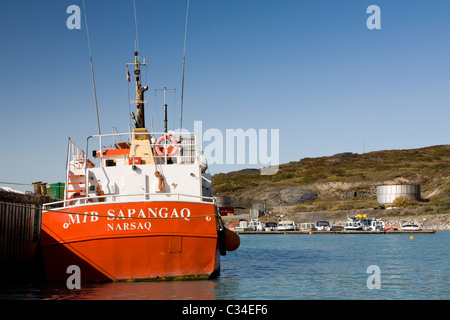 Narsarsuaq Harbour, Groenlandia meridionale. Foto Stock