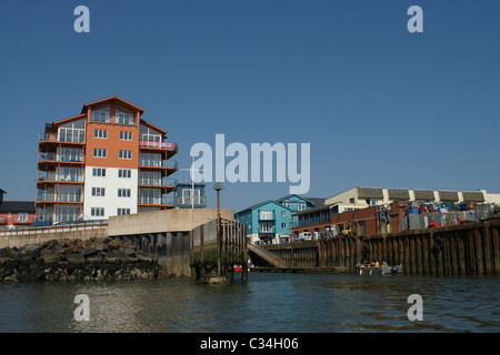 Exmouth porto, Devon 'Fiume Exe' Foto Stock