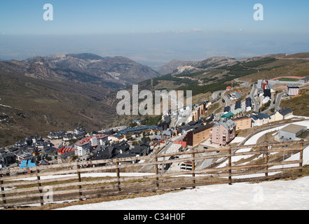 Ski resort Pradollano, Sierra Nevada, Andalusia, Spagna Foto Stock