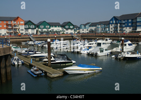 Exmouth porto, Devon 'Fiume Exe' Foto Stock