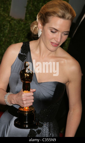 Kate Winslet la 81st annuale di Academy Awards (Oscar) - Vanity Fair Party di Hollywood, in California - 22.02.09 Foto Stock