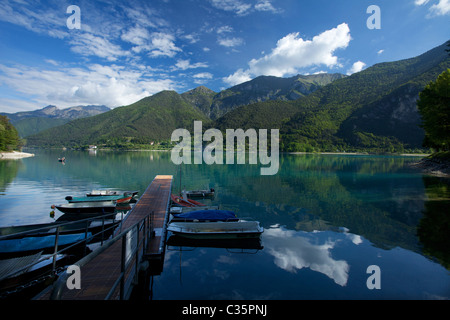 Lago di Ledro, Valle di Ledro, Trentino Alto Adige, Italia, Europa Foto Stock