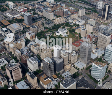 Vista aerea sopra Richmond Virginia Foto Stock