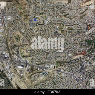 Mappa aerea residenziale vista El Paso Texas Foto Stock