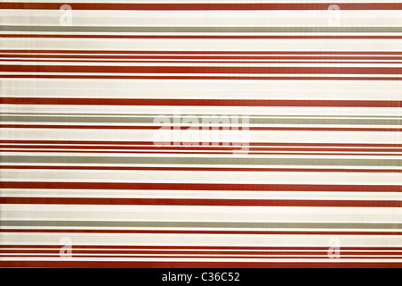 Rosso e bianco a strisce orizzontalmente la texture Foto Stock