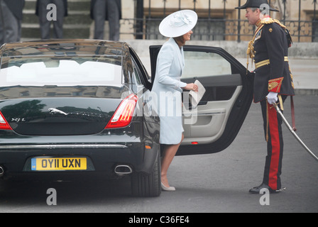 CAROLE MIDDLETON ROYAL WEDDING Westminster Abbey Abbazia di Westminster Londra Inghilterra 29 aprile 2011 Foto Stock