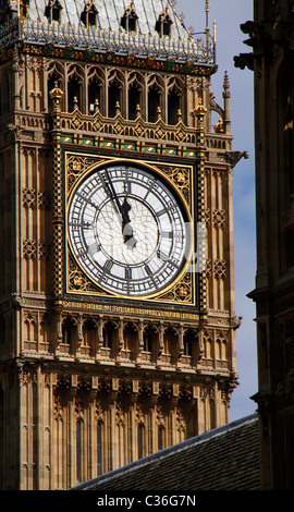 Big Ben Clock Tower, le Case del Parlamento di Londra, Inghilterra Foto Stock
