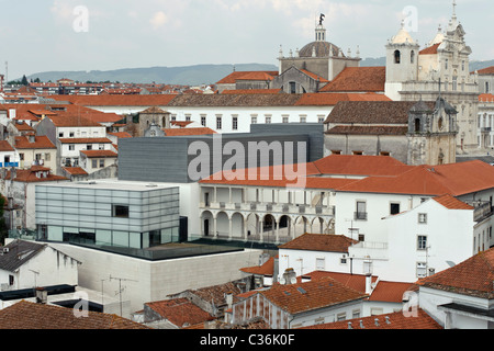Vista aerea del Museo Machado de Castro a Coimbra, Portogallo Foto Stock