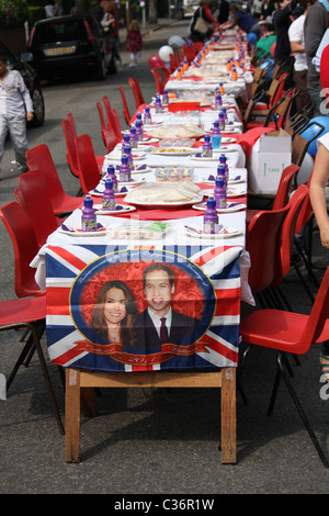 Royal Wedding Street Party Foto Stock