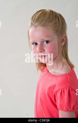 5-7 anno vecchia ragazza signor © Myrleen Pearson Foto Stock