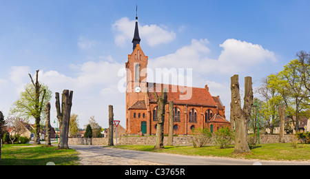 Chiesa in Freudenberg Maerkisch-Oderland district, Brandeburgo, Germania, Europa Foto Stock