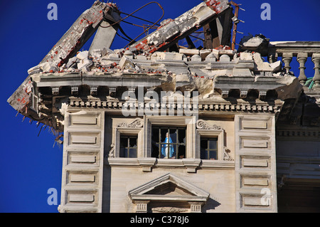 Terremoto danneggiato Cattedrale del Santissimo Sacramento, Barbadoes Street, Christchurch, Canterbury, Nuova Zelanda Foto Stock