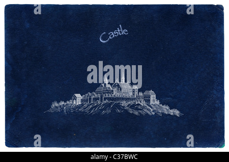 Vecchio Castello di illustrazione Foto Stock