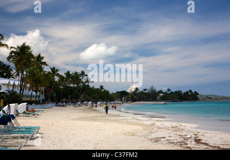 Dickenson Bay in Antigua in West Indies Foto Stock