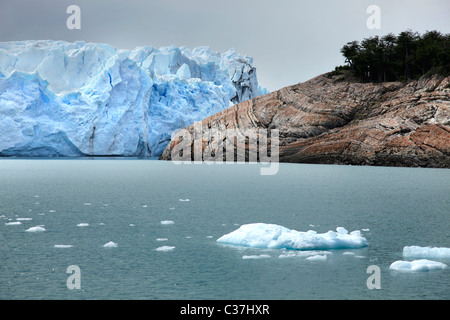 Vedute del Ghiacciaio Perito Moreno, El Calafate, Patagonia, Argentina, Sud America. Foto Stock