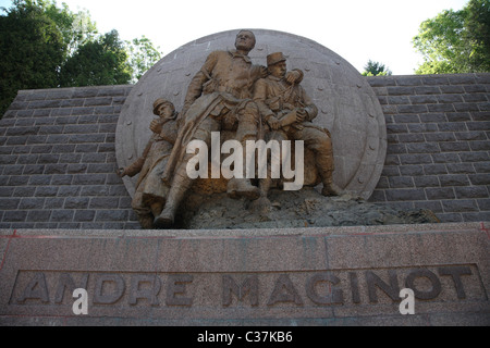 André Maginot Memorial, Verdun, Francia Foto Stock