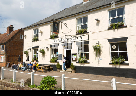 Izaak Walton Pub East Meon Meon Valley Hampshire REGNO UNITO Foto Stock