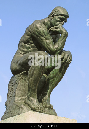 Il pensatore da François-Auguste-René Rodin (12 novembre 1840 - 17 novembre 1917). Foto Stock