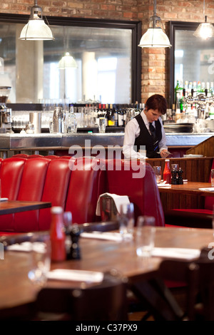 The Hoxton Grill Hoxton Hotel in Shoreditch, Londra Foto Stock