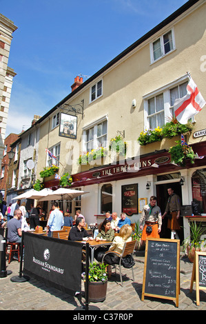 Il Three Tuns Pub, Market Street, Windsor, Berkshire, Inghilterra, Regno Unito Foto Stock