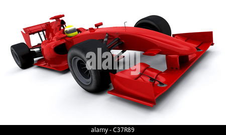 3D render di una formula one racing car Foto Stock