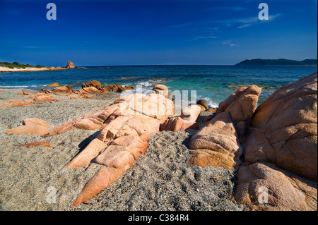 Spiaggia di Quirra, Villaputzu, Provincia di Cagliari, Sardegna, Italia Foto Stock