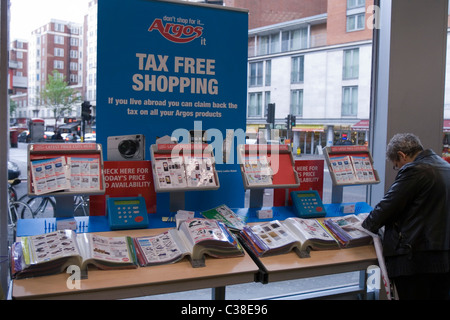 Colpo interna di un negozio di Argos. Parte della Home Gruppo Retail. Foto Stock