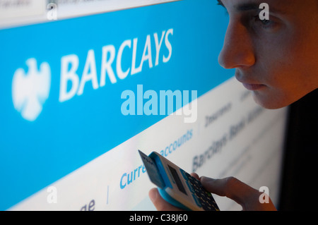 Immagine illustrativa del sito web di Barclays. Foto Stock