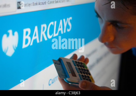 Immagine illustrativa del sito web di Barclays. Foto Stock