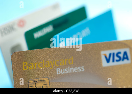 Un Barclays Business Visa la carta di credito. Foto Stock