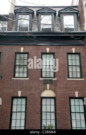 Atmosfera lato est superiore in stile georgiano townhouse secondo come riferito ha acquistato dalla Madonna di New York City, Stati Uniti d'America - 14.04.09 MADONNA Foto Stock