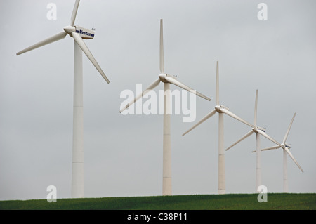 Fattoria eolica, Norfolk, Regno Unito. Foto Stock