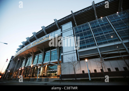 La Cleveland Browns Stadium di Cleveland, OH. Foto Stock