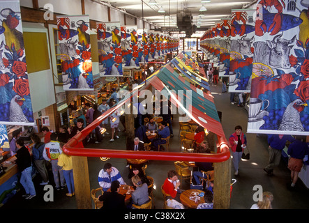 Granville Island il Mercato Pubblico, città di Vancouver, British Columbia Provincia, Canada Foto Stock