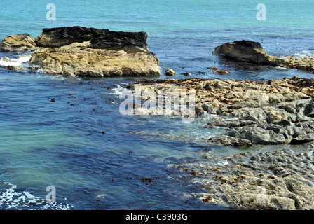 Il mare irlandese off bray testa in Wicklow Irlanda Foto Stock