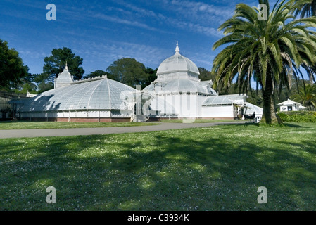 Il Conservatorio dei Fiori, Golden Gate Park San Francisco Foto Stock