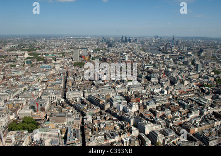 West End di Londra dall'aria. Foto Stock