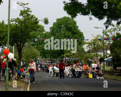 Royal Wedding Street Party Foto Stock