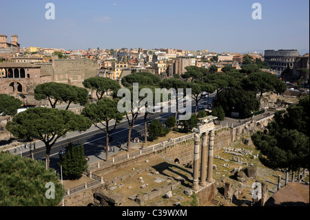 Italia, Roma, via dei fori Imperiali, via dei fori Imperiali Foto Stock