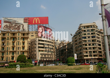 Piazza Tahrir al Cairo, Egitto Foto Stock