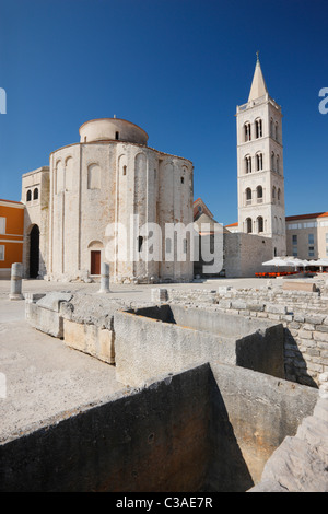 Zadar, la chiesa di st. Donat - Croazia Foto Stock