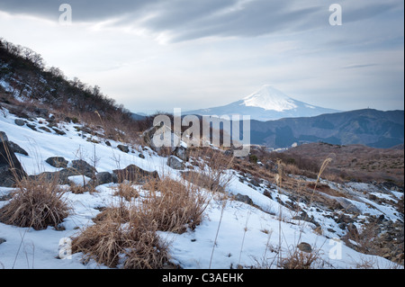 Come osservato da Owakudani in Hakone, Giappone. Foto Stock