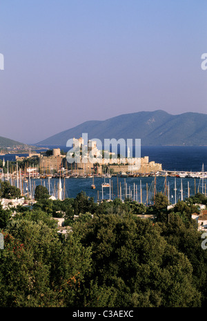 La Turchia, Bodrum, il castello di San Pietro Foto Stock