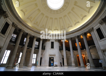 All'interno della cupola Sala federale a New York City, sito del primo capitol degli Stati Uniti e poi in una casa doganale. Foto Stock