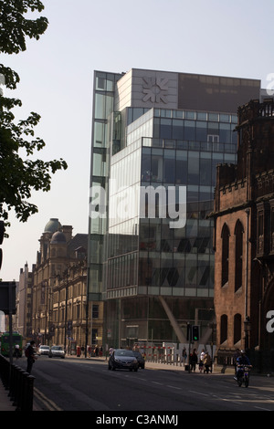 Moderni edifici per uffici Deansgate vicino Spinningfields Manchester Inghilterra England Foto Stock