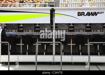 Shanghai: formula uno Brawn Gp stand Foto Stock